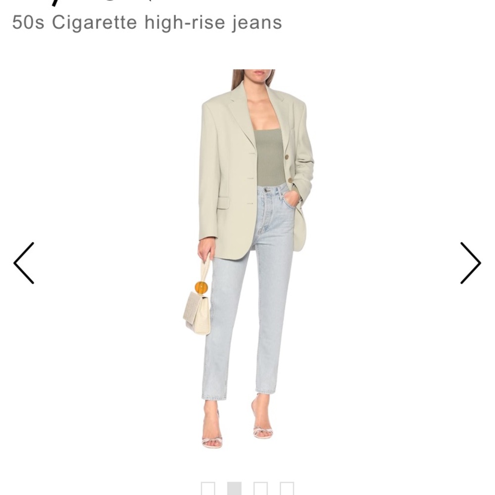 Re/done 50s cigarette jeans